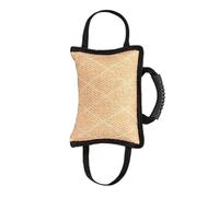 Cojín para mordeduras para perros, 460 g, acolchado de poliéster, color negro y caqui, interactivo de entrenamiento | Tarea de agilidad para perros medianos para desarrollar la fuerza para