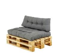 Cojín para Muebles de jardín con Respaldo Pillow Sofa Floor Cushion Large Triangular Headboard Daybed Comfort Rest Waist Support Wedge Bed(Deep Grey-2,60x40x10cm)