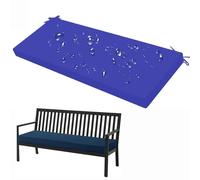 Cojín para Muebles de jardín de 48x18x3 Pulgadas, Impermeable, Grueso, para Banco de Exterior, Resistente a la Intemperie y a los Rayos UV, con Base Antideslizante para Patios, Jardines, Bal
