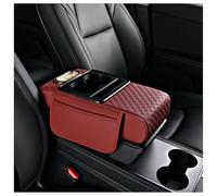Cojín Para Reposabrazos De Coche, Para Ford Fiesta St-Line x, Consola Central Protector Impermeable Funda Espuma Con Memoria Para Apoyabrazos (Red)