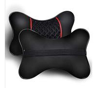 Cojín para Reposacabezas de 2 uds., Almohada para el Cuello de Viaje KIMSIS, Soporte Suave para el Cuello del Coche, Cuero de PU, Cómodo para Cojines para el Reposacabezas del