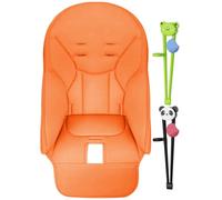 Cojín para silla alta de bebé, resistente al agua, resistente a la suciedad, fácil de amortiguar, con dos juegos de palillos para que los bebés aprendan a usar, almohadilla transpirable para silla