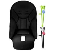 Cojín para silla alta de cuero PU - Funda portátil para asiento de comedor para bebé con ajuste elástico, protector acolchado lavable | Alfombrilla de repuesto para silla de alimentación infantil, mes