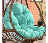 Cojín para Silla Colgante, Almohadilla de Repuesto para Columpio Colgante de jardín, Silla Mecedora de Exterior Lavable, cojín para Respaldo de Silla Hamaca Colgante, Azul Verdoso