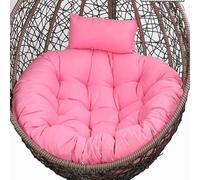 Cojín para Silla Colgante, Cojín for Silla Columpio Colgante for Exteriores, cojín for Colgar, Funda Gruesa y Lavable, cojín for Silla Colgante for jardín, reemplazo de Almohadillas for Silla(Pink)