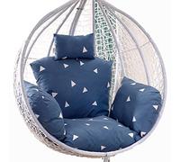 Cojín para Silla Colgante, Cojín for Silla de Columpio al Aire Libre, Cesta Colgante, cojín for Silla de ratán con Funda Desmontable, Cojines for Muebles de jardín for Hamaca y jardín(Triang)