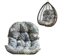 Cojín para silla colgante con forma de huevo - cojín para asiento de cesta colgante, cojín lavable para silla colgante, cojín para silla colgante con forma de huevo para patio, cojín para silla colgan