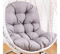 Cojín para silla con forma de huevo, cojín para sillón colgante, cojín para silla de ratán, cojín integrado, varias opciones de color, apto para jardines exteriores, columpios interiores, sofás (120 x