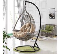 Cojín Para Silla De Columpio De Ratán Para Patio De Jardín, Cojines Para Silla De Columpio, Cojín Para Silla De Hamaca, Silla En Forma De Huevo, Muebles De Jardín Y Patio, Cojín Para Decoraci(Color:E)