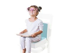 Cojín para silla de comedor - Alfombrilla para silla de comedor para niños con asiento elevador y apoyo lumbar - Cojín de asiento de coche fácil de lavar, almohadillas de cojín multifuncionales para o