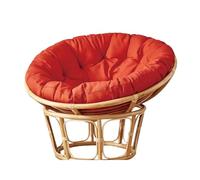 Cojín para silla de huevo para exteriores, impermeable, redondo, grueso, para jardín, balcón y sala de estar, color rojo, 100 x 100 cm