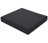 Cojín para silla de jardín lotta, cómodo, resistente y fácil de limpiar, ideal para uso exterior tela gris oscuro 43x51x5 cm