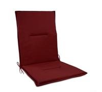 Cojín para silla de jardín, para muebles de patio al aire libre, almohadilla de asiento resistente a los rayos UV, para sillas plegables, tumbonas, alfombrilla de poliéster duradera con lazo, 112 x 50