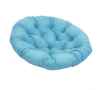 Cojín para silla de patio para colgar cesta mecedora, almohadilla de asiento redonda 60 x 60 cm, alivio de presión ergonómico, poliéster, muebles de jardín al aire libre (D)