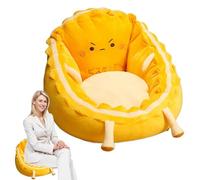 Cojín para silla de suelo con respaldo, silla de suelo ergonómica para juego y relajación | Bonito cojín para silla, cojín suave y cómodo para dormitorio, salón, oficina o yo