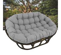 Cojín para Silla Hamaca Tipo Huevo, Double Egg Hanging Swing Patio Chair Cushion Multicolor Multiple Sizes(Grey,67 * 47 * 6in)