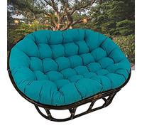 Cojín para Silla Hamaca Tipo Huevo, Double Egg Hanging Swing Patio Chair Cushion Multicolor Multiple Sizes(Blue,67 * 47 * 6in)