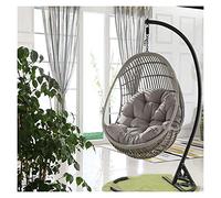 Cojín para Silla Hamaca Tipo Huevo, Hanging Egg Hammock Chair Cushion Multicolor Without Stand(Grey)