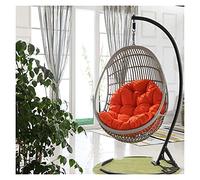 Cojín para Silla Hamaca Tipo Huevo, Hanging Egg Hammock Chair Cushion Multicolor Without Stand(Orange)