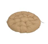 Cojín para Silla Papasan, cojín de Asiento Redondo Impermeable extraíble, cojín para Silla con Cremallera, cojín para Asiento de Interior y Exterior(Brown,20 x 20 in)