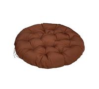 Cojín para Silla Papasan, cojín de Asiento Redondo Impermeable extraíble, cojín para Silla con Cremallera, cojín para Asiento de Interior y Exterior(Coffee,60 x 60 cm)
