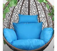 Cojín para Silla Papasan. Esta Funda de cojín para Silla Colgante está Hecha de Tela de poliéster, Que es Impermeable, a Prueba de Polvo, cómoda, Transpirable y no destiñe. La Cremallera per