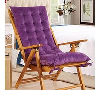 Cojín para silla reclinable al aire libre, cómodo cojín para asiento de jardín, respaldo grueso acolchado para banco de patio, cojines relajantes para almorzar (E 48 x 120 cm)