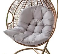 Cojín para Silla Tipo Hamaca «Egg», Egg Chair Cushion For Garden Outdoor Indoor Hanging Basket Multicolor(Light Grey)