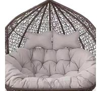 Cojín para Silla Tipo Huevo, cojín Redondo para Silla Colgante con reposacabezas, cojín extraíble para Silla Colgante Tipo Huevo, cojín para Muebles de jardín, cojín para Banco de jardín par