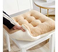 Cojín para Sillas de Jardín, Cojín Silla Acolchado, Cojines de Suelo con Correas de Sujeción, Funda de Algodón 100%, para Sillas de Comedor, Cocina, Sillas