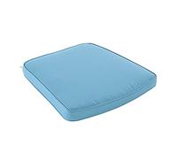 Cojín para sillas de jardín, Forma Curva, Color Turquesa, Medidas 45x47x5 cm, Repelente al Agua, Desenfundable, Funda de cojín con Relleno para sillas de terraza, Cojines Silla de Comedor jardín
