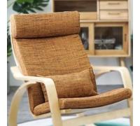 Cojín para Sillón De Silla Poang, 1 Pieza De Repuesto De Cojín Suave con Funda Extraíble, Cojín De Algodón para Silla Poang, Mecedora Antideslizante, Acolchado Grueso,Burlap Orange