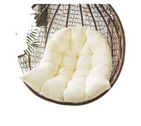 Cojín para sillón Swing Egg, Cojín Redondo sólido Multicolor for Respaldo de Asiento, Cesta Colgante, Columpio, Hamaca reclinable(Beige,No Zipper)