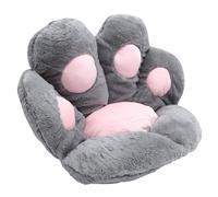 Cojín para Sofá Forma de Pata de Gato, Flor Redonda | Tela de Imitación de Conejo y Algodón PP, Tacto Suave, para Tatami, Silla Gaming y Despacho