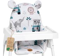 Cojín para trona bebé plegable reductor - funda de asiento sujeción para Ikea Antilop silla infantil y bebé - reductor repelente al agua lavable acolchado África