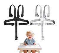 Cojín para trona Cam, trona Chicco Polly, arnés de seguridad universal para trona, cinturón de seguridad ajustable de cinco puntos de dos piezas para tronas y cochecitos