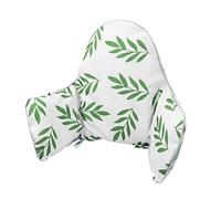 Cojín para trona, cojín para trona IKEA Antilop, cojín para asiento, cojín inflable incorporado, suave y cómodo, para que el bebé se sienta más cómodo (hoja verde)