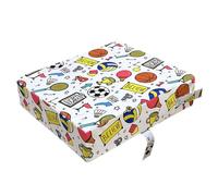 Cojín para trona de viaje Comedor ajustable extraíble lavable espesado esponjas cojines de asiento para niños pequeños