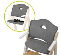 LIONELO Cojín para trona Floris, material supersuave, agradable al tacto, fácil de limpiar, orificios especiales para cinturones de seguridad Soporte hasta 40 kg