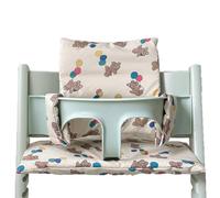 Cojín para trona Stokke, Funda para Tronas de Bebe antideslizantes, cojín para asiento de bebé de algodón orgánico, funda de repuesto, suave y cómodo Cojin Trona con bolsa (01)