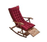 Cojín para Tumbona Autumn and Winter Home Padded Recliner Cushion, Rocking Chair Folding Sofa, Only(Red 48x125cm)