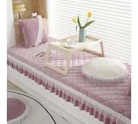 Cojín para Ventanal De Interior, Almohadilla Antideslizante para Ventana De Dormitorio, Funda De Cojín Moderna para Banco De Alféizar De Ventana para Sofá Tatami Purple 27.6 x 82.7