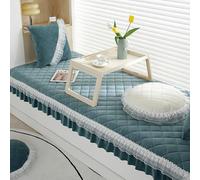 Cojín para Ventanal De Interior, Almohadilla Antideslizante para Ventana De Dormitorio, Funda De Cojín Moderna para Banco De Alféizar De Ventana para Sofá Tatami Navy 27.6 x 82.7