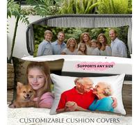 Cojin Personalizado con Foto Cojines Personalizados con Foto Fundas Cojines 50x80 Imagen/Texto Funda Almohada Personalizada Doble Cara para Pareja Cumpleaños Decoracion Hogar, Regalo Mujer, Model120