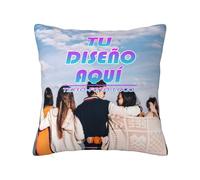 Cojin Personalizado con Foto Texto con o Sin Relleno Almohada Personalizada Funda cogin Personalizados Fotos Regalos Amigo Invisible Originales para Mujer,Hombre,Papa,Mama,Navidad Cojines Pareja