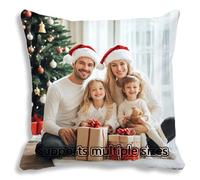 Cojin Personalizado con Foto y Texto, Cojines Personalizados con Foto, Funda Almohada 35x35 Almohada Personalizada Aniversario Cumpleaños Día de la Madre Padre San Valentín, Gifts for Women, Model57