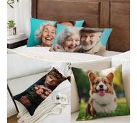 Cojin Personalizado Foto a Doble Cara 60x180cm - Cojines Exterior,Funda de Almohada Impermeable - Regalo Original para San Valentín y Aniversario Parejas para Cama Sofa Terraza Salon Jardin J1-267