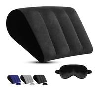 Cojin Piernas Dormir Almohada Piernas, Almohada para las Piernas, Almohada piernas dormir y Máscara de Noche, Cuña Antireflujo Adulto Reduce Sobre Cabeza, Espalda, Cuña Colchón para Camping, Lectura