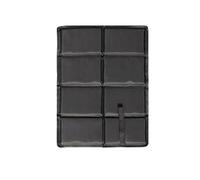 CojíN Plegable Almohadillas for sentarse for mochilero, cojín for asiento de Camping, estera de esponja aislante plegable impermeable grande con bolsa for pescar, caminar, parque de playa(Black)