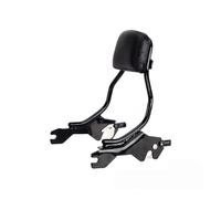 Cojín portaequipajes Ajuste para Harley Fat Bob FXFB 114 FXFBS 2021 2020 2019 2018 motocicleta Sissy bar respaldo desmontable Pessenger Sissybar Respaldo del pasajero extraíble(Black)